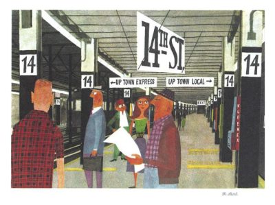14th Street Subway by Miroslav Sasek
