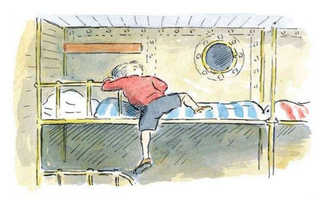 Bunk-bed at Sea (orig. untitled) by Edward Ardizzone