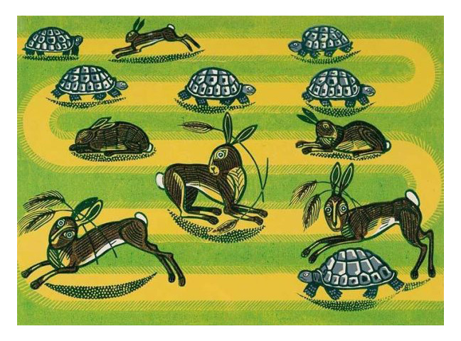 Hare and Tortoise by Edward Bawden