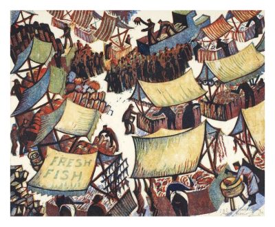 Market Day by Sybil Andrews