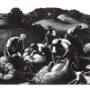 May Sheep Shearing by Clare Leighton