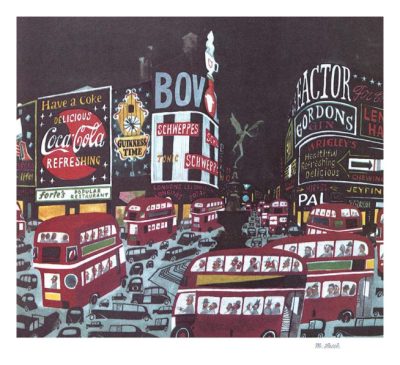 Night Lights of Piccadilly by Miroslav Sasek