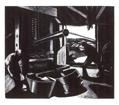 October Cider Making by Clare Leighton