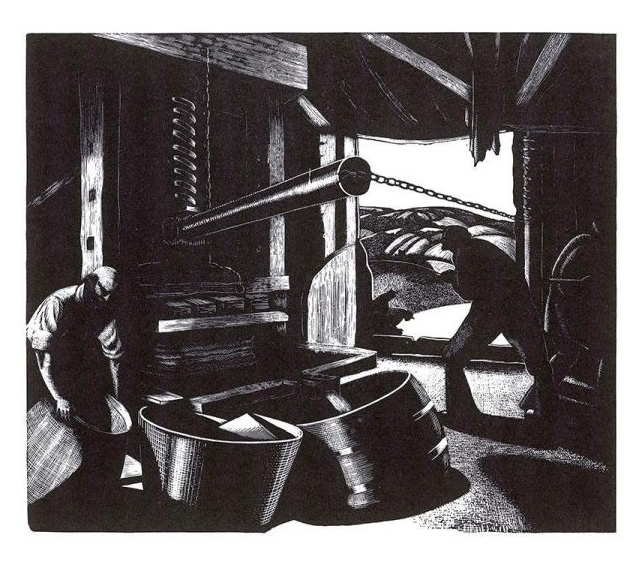 October Cider Making by Clare Leighton