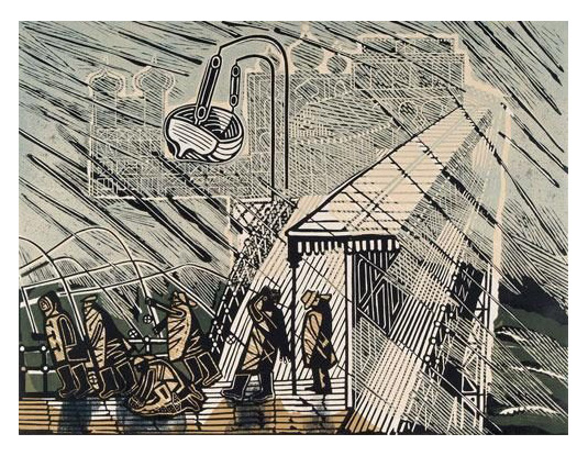 Snowstorm at Brighton by Edward Bawden