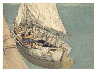 The Punt by Rowland Hilder