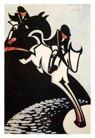 Water Jump by Sybil Andrews