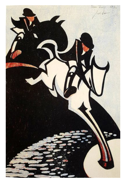 Water Jump by Sybil Andrews