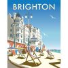 deck chairs on brighton beach