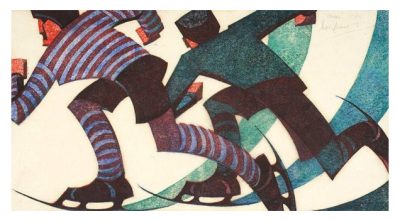 Skaters by Sybil Andrews