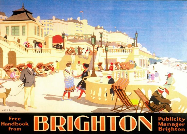 Brighton Sun Terrace Publicity Poster Print and Framing