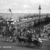 Horse and carriage the Palace Pier, Brighton by unkown