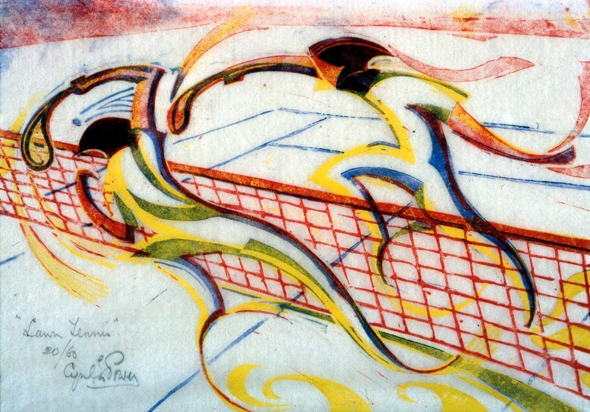 Lawn Tennis by Cyril Power