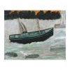 Lighthouse with Trawler and Fish by Alfred Wallis