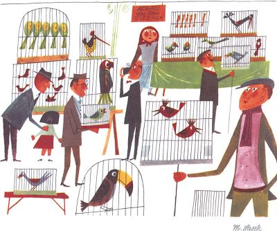 The Bird Market by Miroslav Sasek