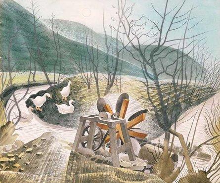 The Waterwheel by Eric Ravilious
