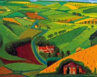 The-Road-Across-the -Wolds-by-David-Hockney