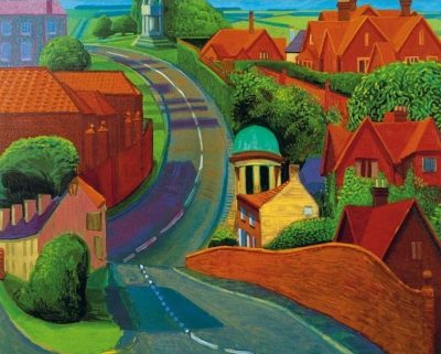 The Road to York Through Sledmere by David Hockney