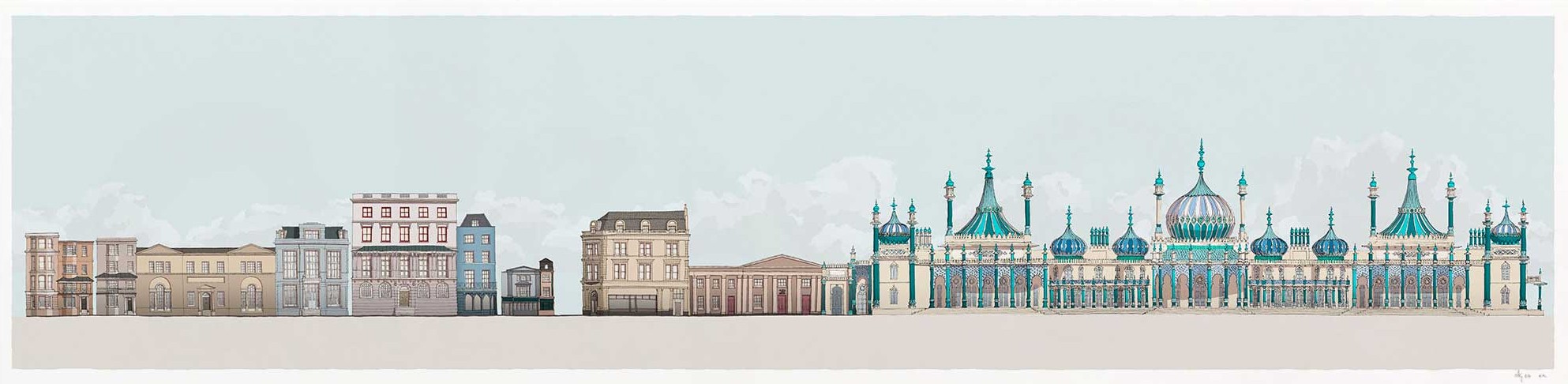 Hers and His Royal Pavilion Brighton Pebble Beach Series by Alej ez