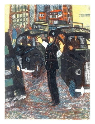City Traffic, Policeman By Rupert Shepard