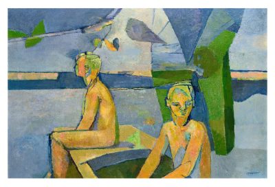 Lagoon, Boys on a Punt by Keith Vaughan