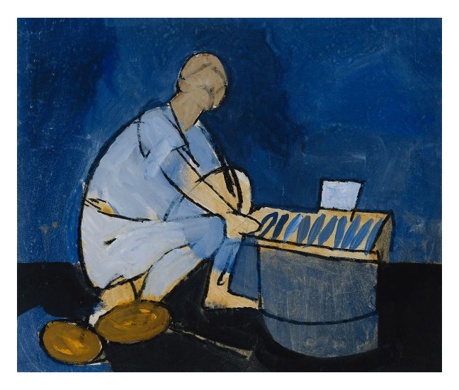 Naples Fish Seller by Keith Vaughan