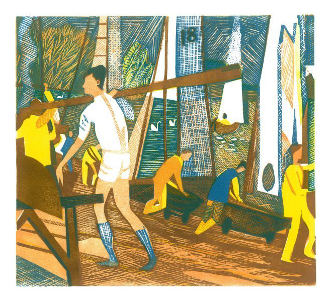 Putney Reach, Rowers By Rupert Shepard