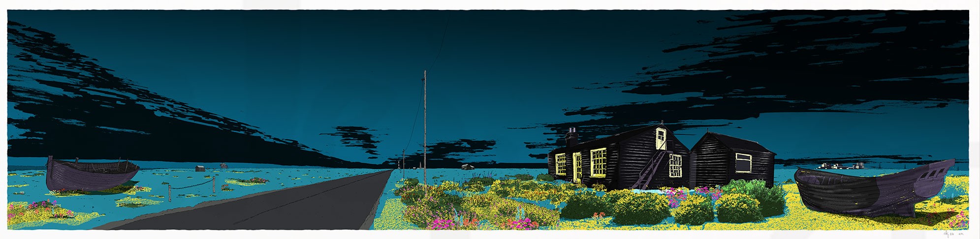 ‘Deep Blue Derek Jarman Prospect Cottage’ by Alej ez