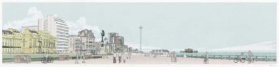 Morning Sea Walk, Brighton & Hove Promenade Pebble Beach by Alej ez