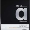 Nielson Alpha Jet Black Aluminium Frame 30x24 cm