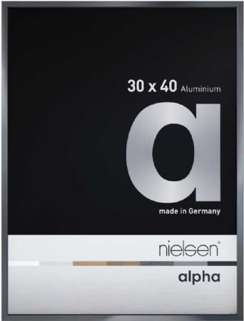 Nielson Alpha Dark Grey Aluminium Frame 40x30 cm