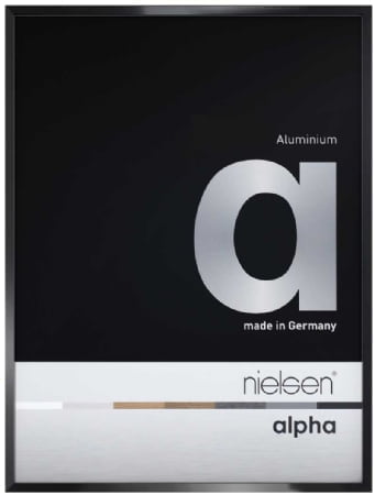 Nielson Alpha Jet Black Aluminium Frame 70x50 cm
