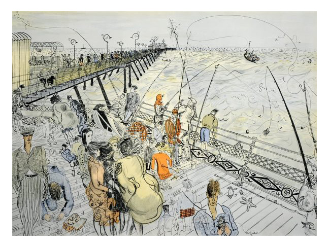 Herne Bay Pier limited edition By anthony Gross