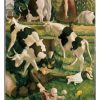 Cows at Cookham By Stanley Spencer