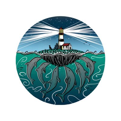 Dolphin Island Lighthouse by J David Bennett