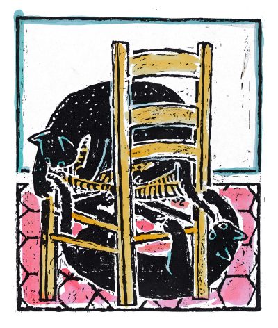Cats and Chair by John Craxton