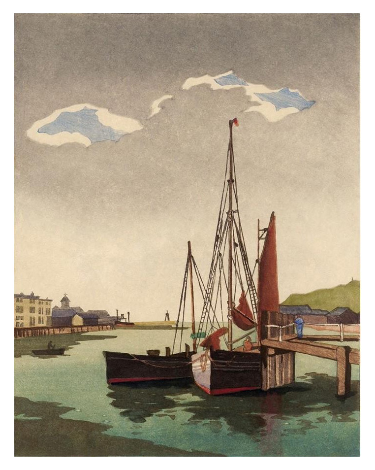 Fishing Boats Newhaven by Eric Slater