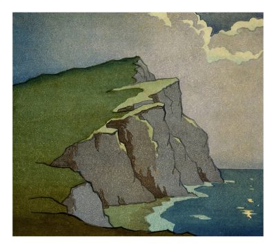 Headland by moonlight by Eric Slater