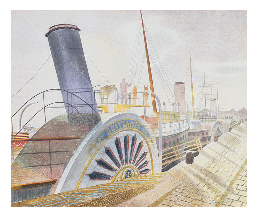 Paddle Steamers, Bristol Quay by Eric Ravilious