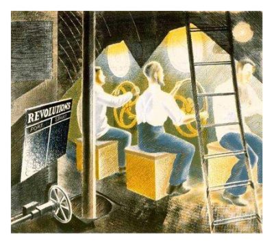 Submarine Controls by Eric Ravilious
