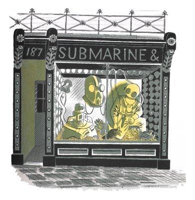 Submarine Engineer by Eric Ravilious