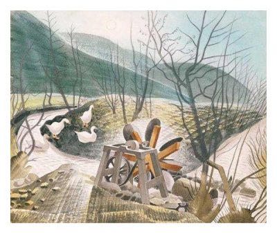 The Waterwheel by Eric Ravilious