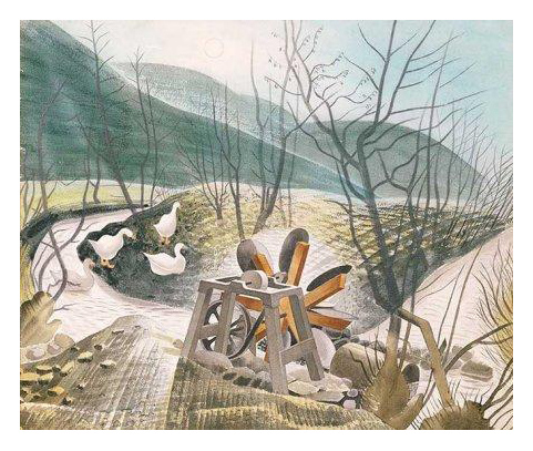 The Waterwheel by Eric Ravilious