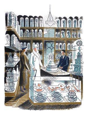 Wedding Cakes by Eric Ravilious