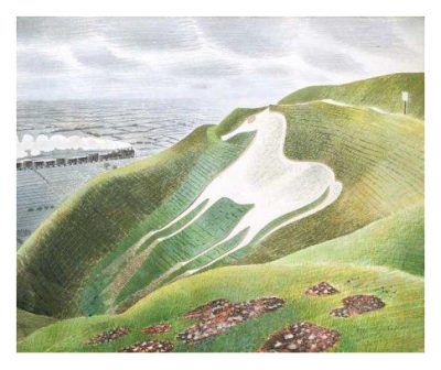 Westbury Horse by Eric Ravilious
