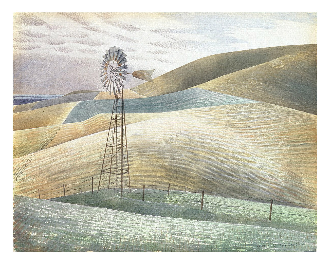 Windmill by Eric Ravilious