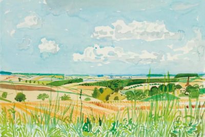 Looking Towards Huggate (Midsummer: East Yorkshire) by David Hockney