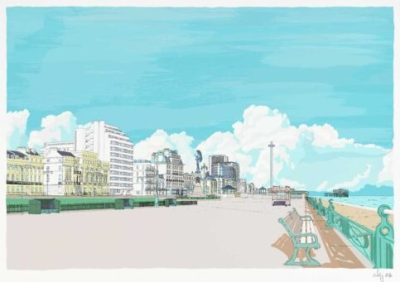 Between Brighton & Hove - Sky Blue By Alej ez