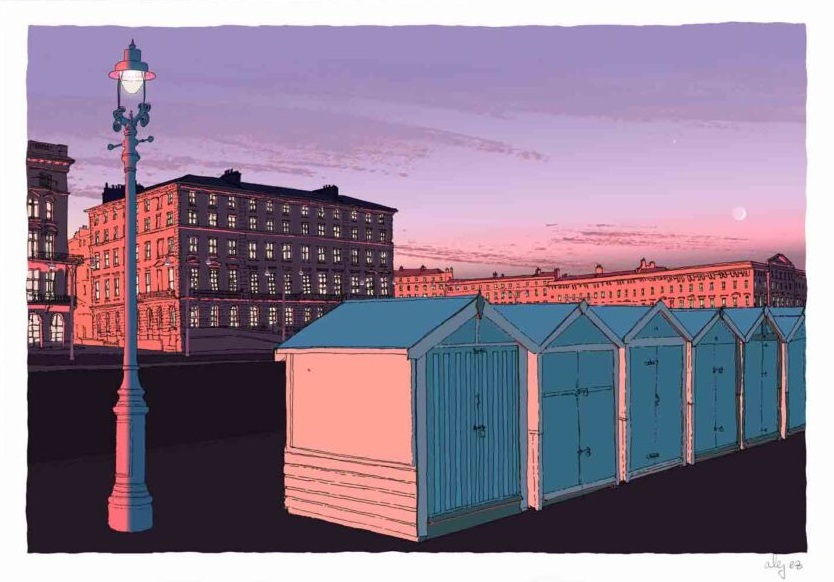 Adelaide Beach Huts, Crescent Moon By Alej ez