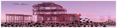 West Pier Starling Murmurations, Belt of Venus Panorama By Alej ez